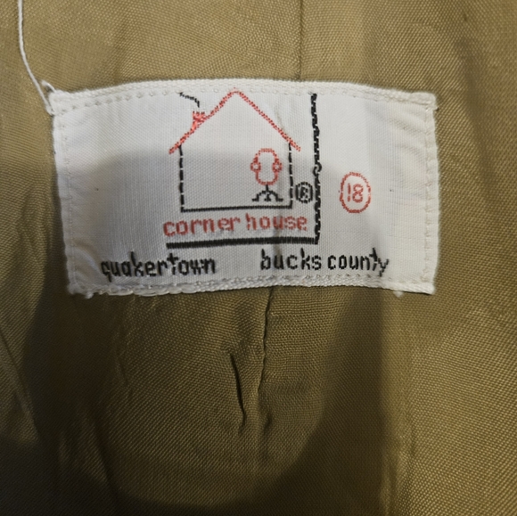 Vtg 60s Corner House Mustard Plaid Wool Tweed Mini Skirt Lined Metal Zipper L/XL - Picture 7 of 9